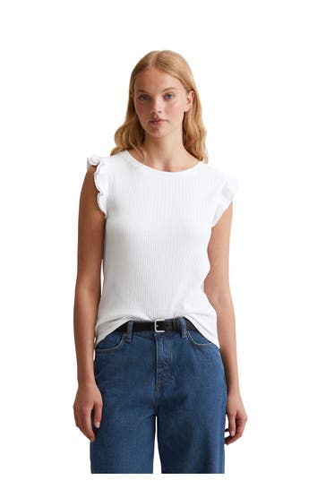 MARC O'POLO DENIM Top weiß