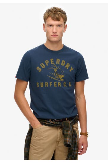 SUPERDRY T-Shirt dunkelblau