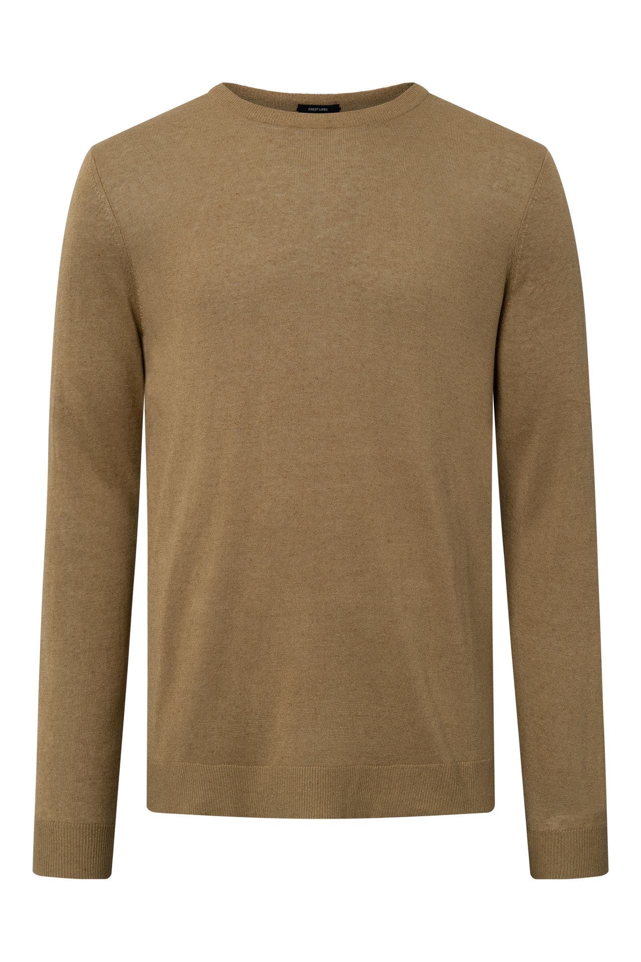STRELLSON Leinenmix-Strickpullover hellbraun, Bild 1
