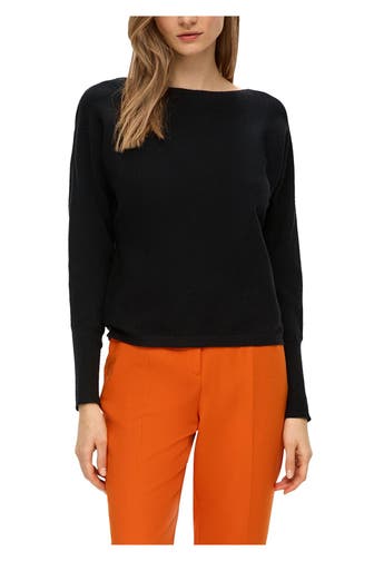 S.OLIVER BLACK LABEL Strickpullover schwarz