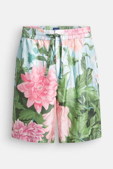 GANT Seiden-Shorts 'Dahlia' floral gemustert