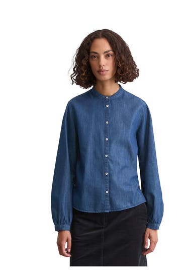 MARC O'POLO Dark blue Jeans blouse