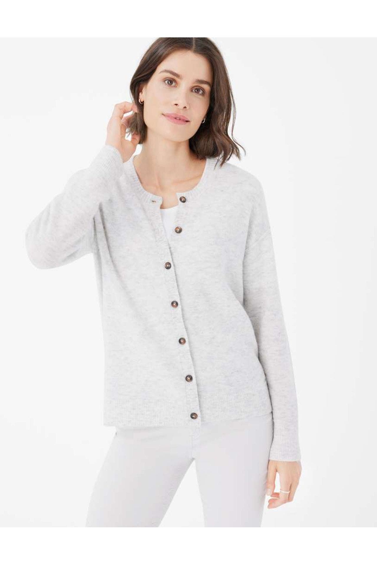 BRAX Wollmix-Cardigan 'Alicia' hellgrau, Bild 1