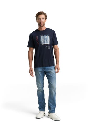 TOM TAILOR T-Shirt schwarzblau