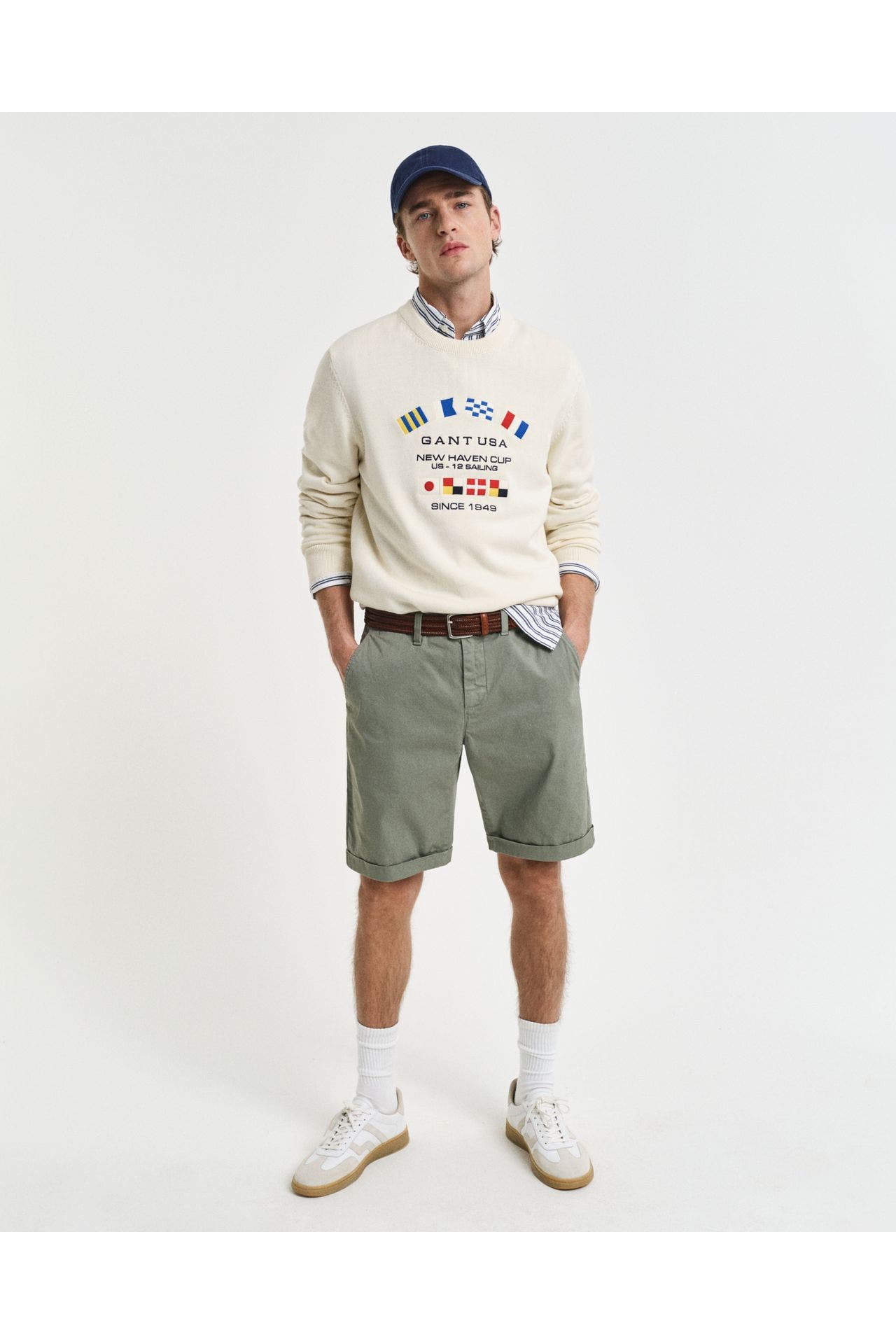 GANT Chino-Shorts oliv, Bild 1