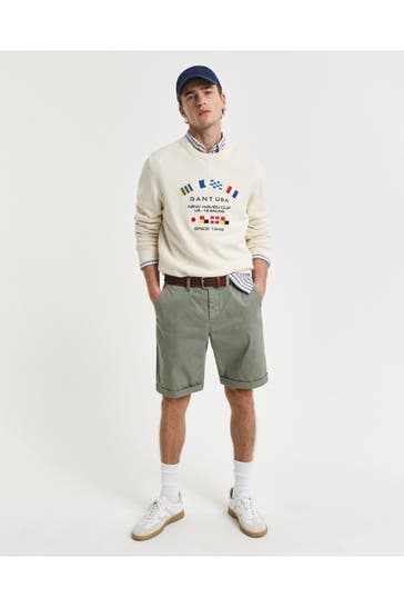 GANT Chino-Shorts oliv