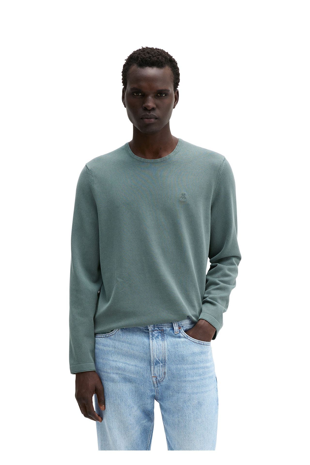 MARC O'POLO Strickpullover graugrün, Bild 1