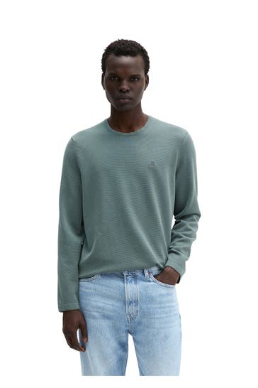MARC O'POLO Strickpullover graugrün