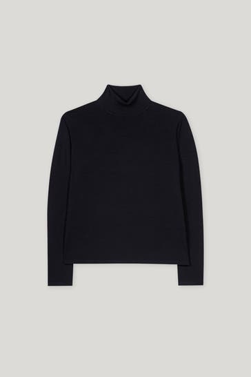 LUISA CERANO Rollkragenpullover schwarz