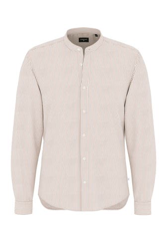 STRELLSON Leinenmix-Hemd gestreift