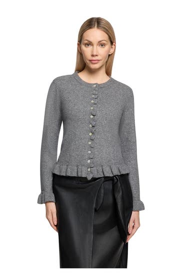 CARTOON Strickjacke grau