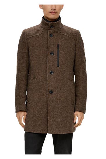 S.OLIVER Wollmix-Mantel braun