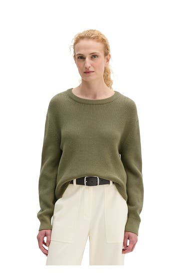 MARC O'POLO Strickpullover oliv