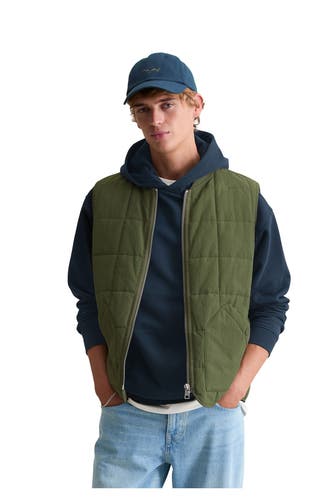 MARC O'POLO DENIM Steppweste moosgrün