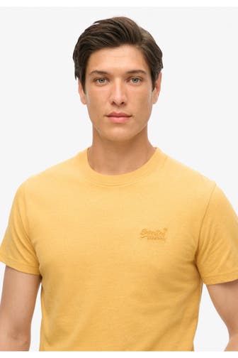 SUPERDRY T-Shirt 'Essential Logo' dunkelgelb