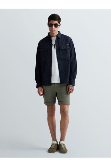REPLAY Jeanshemd dunkelblau