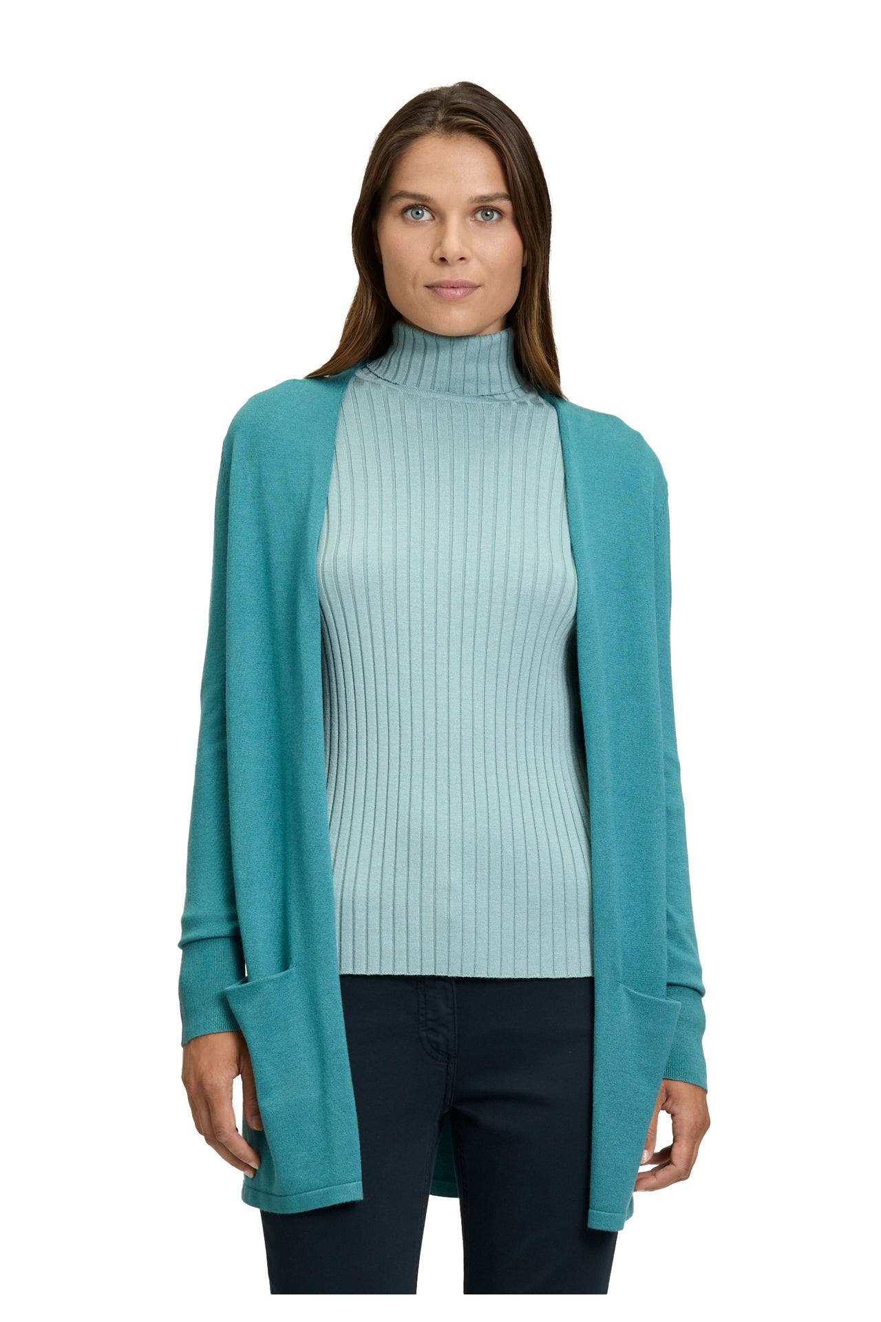BETTY BARCLAY Strickcardigan petrol, Bild 1