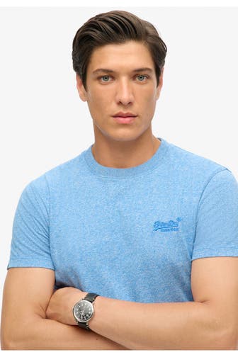 SUPERDRY T-Shirt 'Essential Logo' azurblau