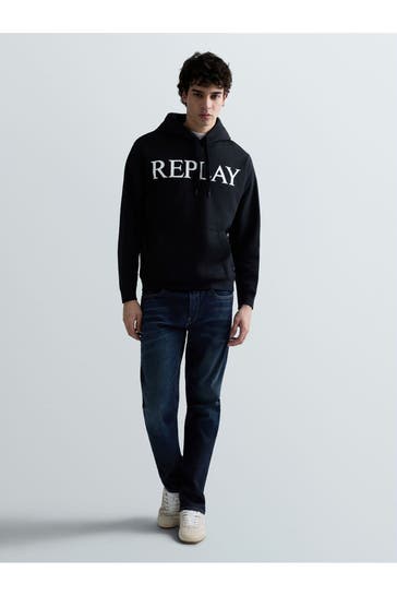 REPLAY Hoodie schwarz