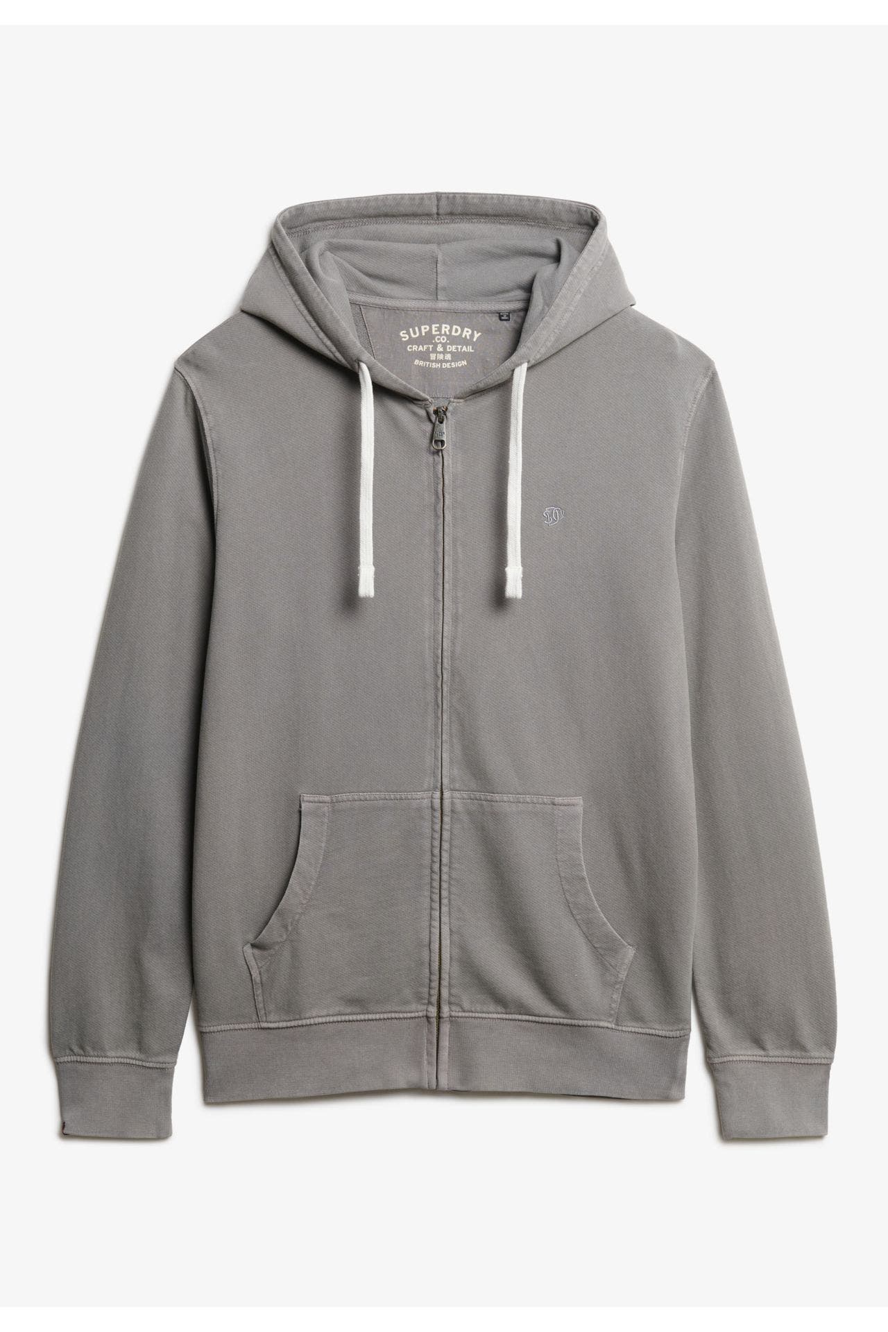 SUPERDRY Sweatjacke 'Essential Logo' grau, Bild 1