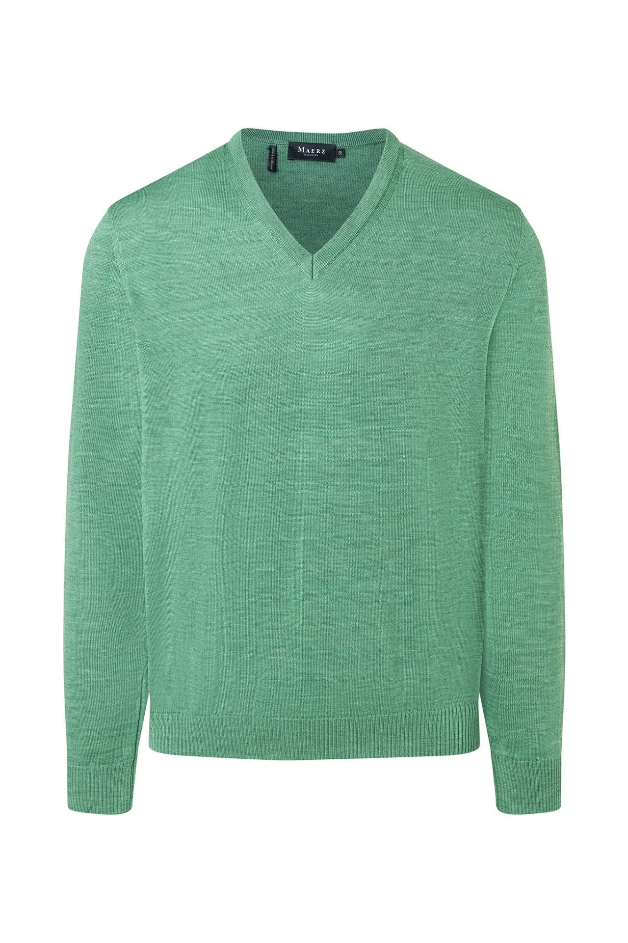 MAERZ MUENCHEN Wollpullover graugrün, Bild 1