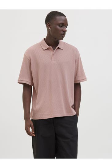 JACK & JONES Polo-Shirt altrosa