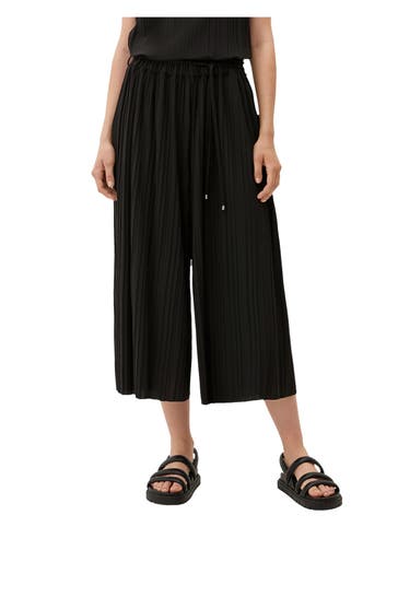 S.OLIVER BLACK LABEL Plissée-Culotte schwarz