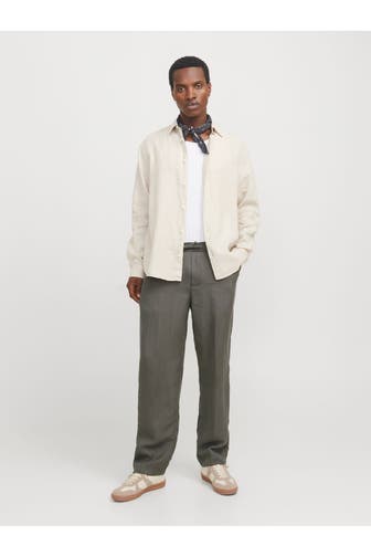 JACK & JONES Stoffhose oliv