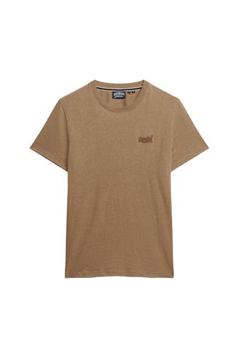 SUPERDRY T-Shirt 'Essential Logo' hellbraun