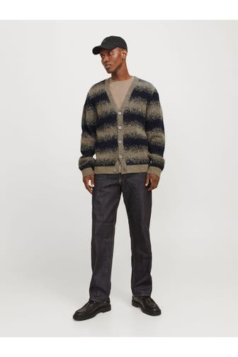 JACK & JONES Strickjacke gemustert