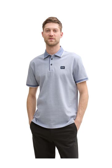 TOM TAILOR Polo-Shirt taubenblau