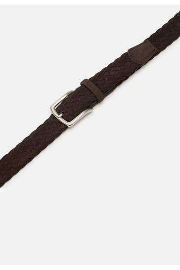 LLOYD BELTS Leder-Gürtel dunkelbraun