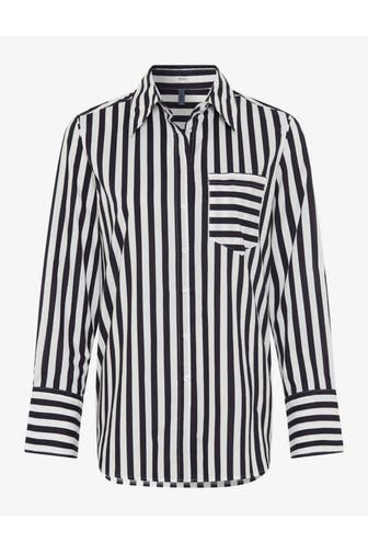 BRAX Casual-Bluse gestreift