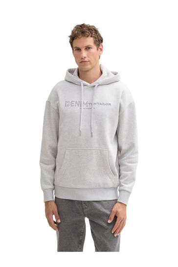 TOM TAILOR Hoodie hellgrau meliert
