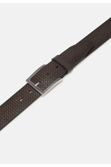 LLOYD BELTS Leder-Gürtel dunkelbraun