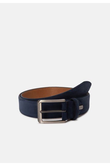 LLOYD BELTS Leder-Gürtel navy
