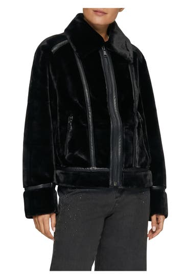 S.OLIVER BLACK LABEL Felljacke schwarz