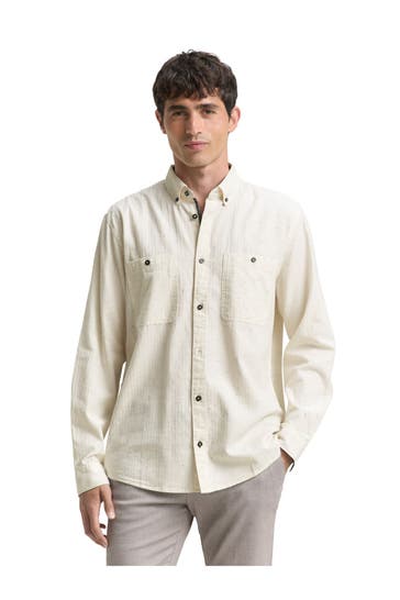 TOM TAILOR Casual-Hemd ecru