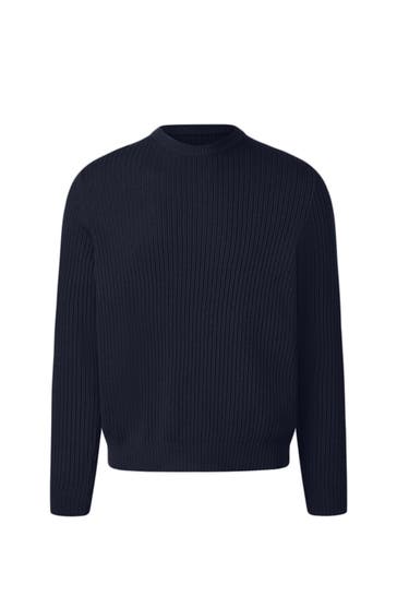 MAERZ MUENCHEN Wollpullover nachtblau