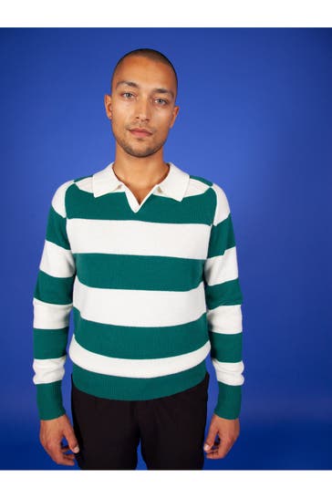 FTC Cashmere-Strickpullover gestreift