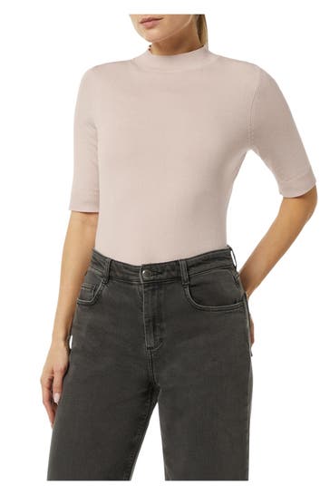 COMMA, Feinstrickshirt puderrosa