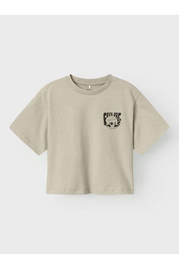 NAME IT T-Shirt greige