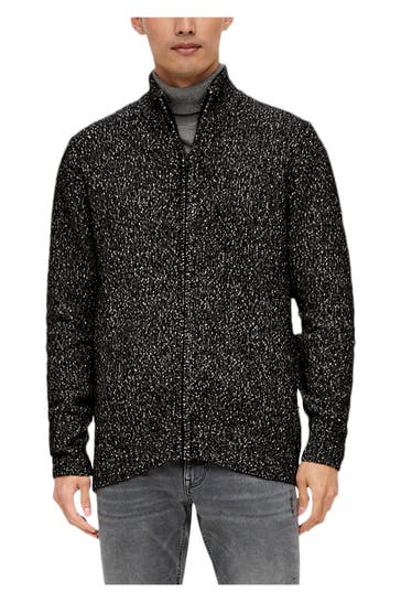 S.OLIVER Strickjacke schwarz