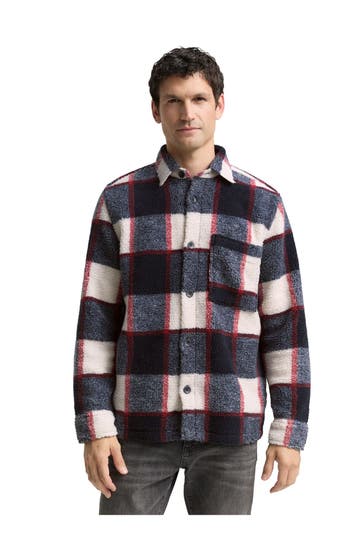 TOM TAILOR Fleecejacke kariert