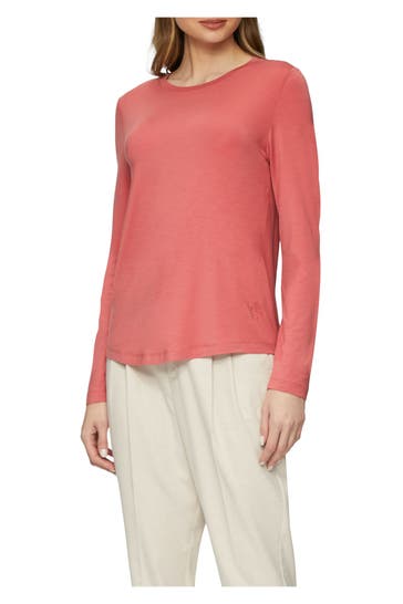 S.OLIVER Langarmshirt altrosa