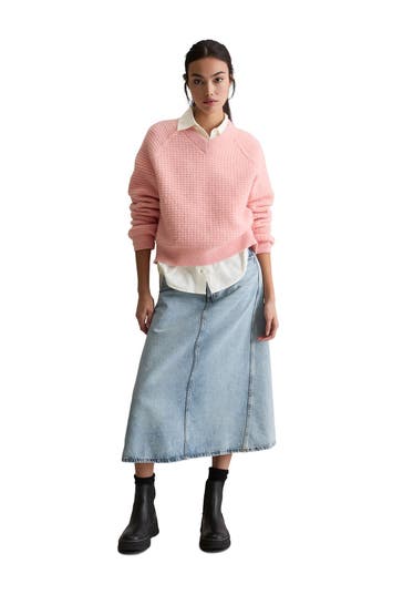 MARC O'POLO DENIM Strickpullover rosa