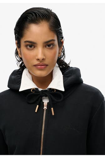 SUPERDRY Sweatjacke schwarz