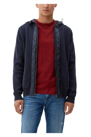 S.OLIVER Strickjacke navy