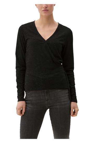 S.OLIVER Wickelshirt schwarz