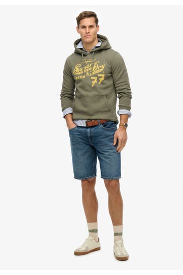 SUPERDRY Hoodie graugrün